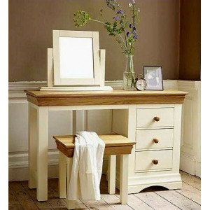 Oak 04 : Bàn Trang Điểm + Đôn Góc + Gương 45 x 55cm